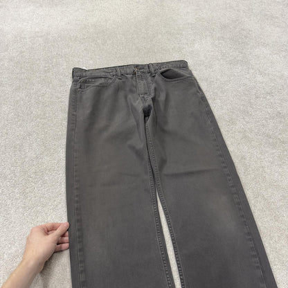 Levi’s 505 jeans y2k W40L30 grey straight leg 2000s style red tab logo pants