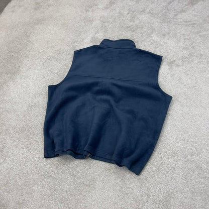 Columbia technical fleece gilet XXL navy blue men’s full zip up autumn tech