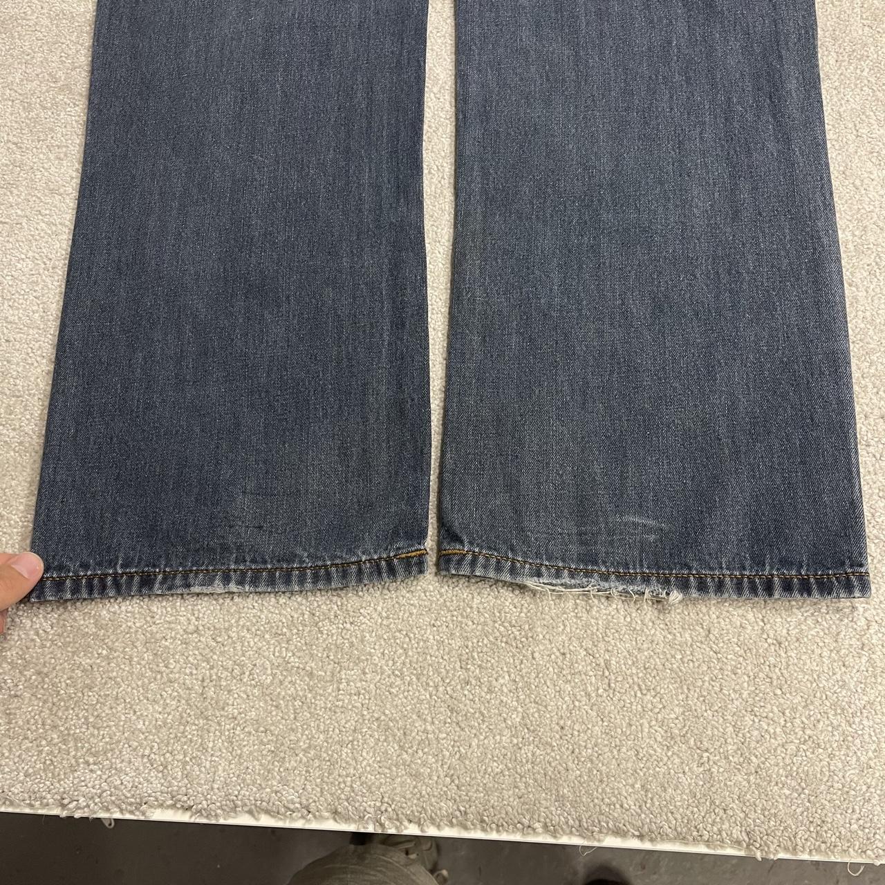 Rocawear embroidered jeans blue denim Y2K W38L32 Rocawear loose surf style pants embroidered design