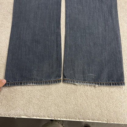 Rocawear embroidered jeans blue denim Y2K W38L32 Rocawear loose surf style pants embroidered design
