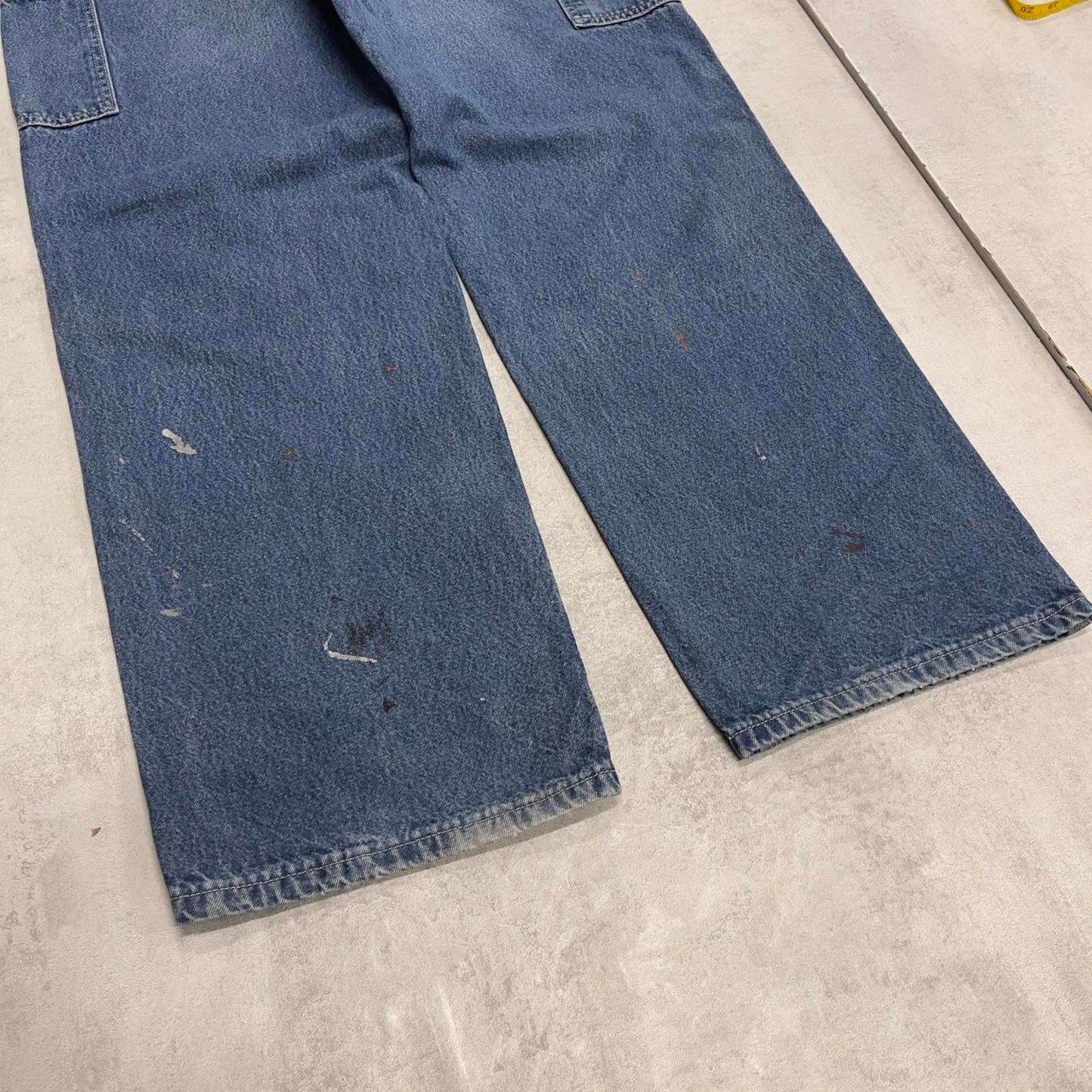 Baggy Carhartt carpenter jeans W33 L32 blue loose denim skater style cargos