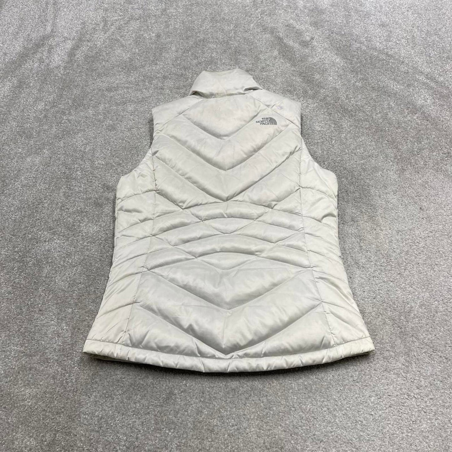 00s North Face puffer gilet S women's white y2k 550 down tech style autumn winter