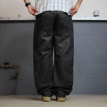 Y2K RK Icon jeans W42L32 faded black denim