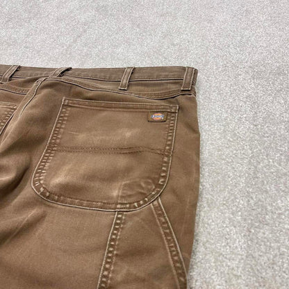 90s Dickies carpenter jeans workwear W36L34 00s skate style brown canvasy worker cargos