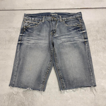 Embroidered denim shorts W36