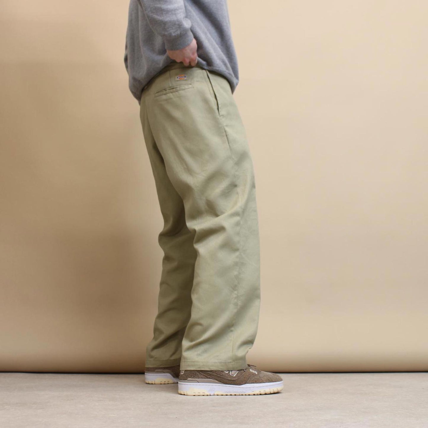 Beige Dickies 874 pants W36L28 loose twill chino style skater trousers