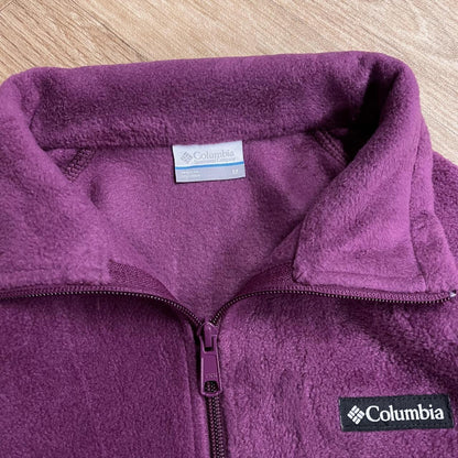 Y2K Colombia tech fleece purple Women's full zip autumn adjustable technical fleece