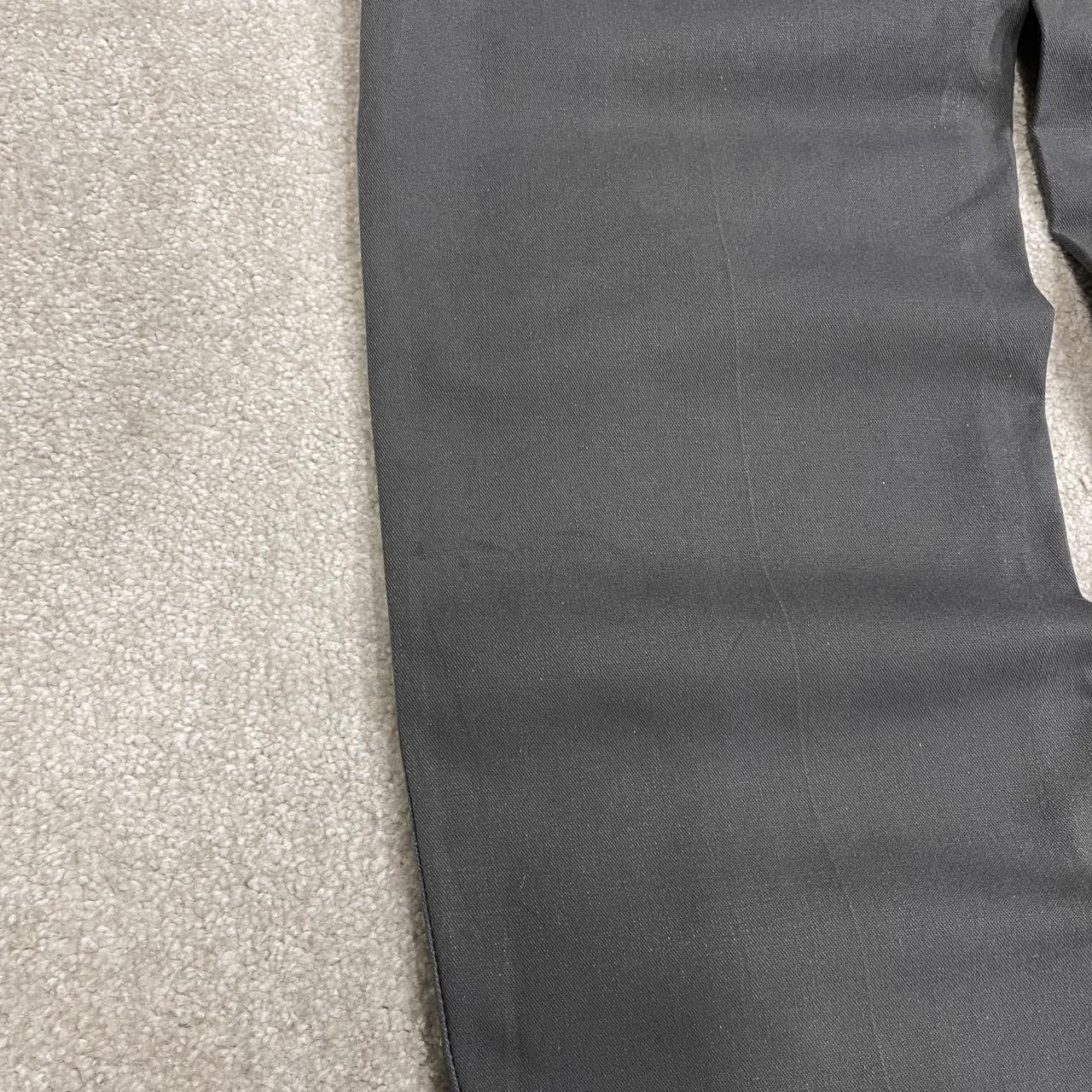 Y2K Dickies cargo trousers regular straight fit grey Chino skater style surf pants utility pockets