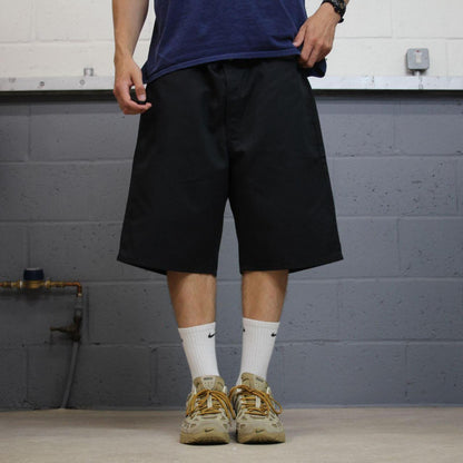 Dickies chino shorts carpenter black Chino style skater shorts long loose leg festival