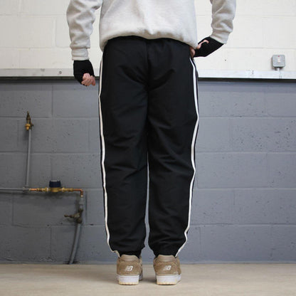 Y2k Adidas tracksuit bottoms L 00s style sportswear joggers mesh lined track pants print logo
