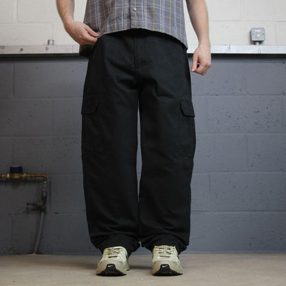 Wrangler cargo pants loose y2k black W36L32 Loose straight leg skater work pants