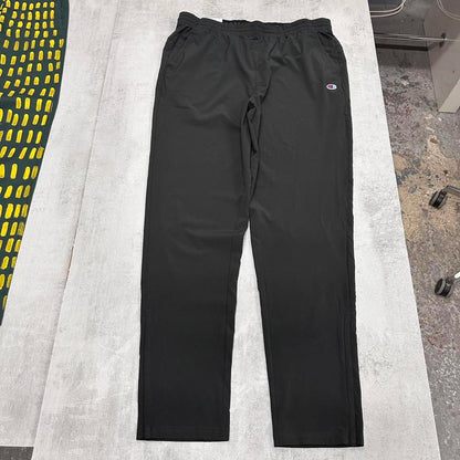 Black Champion trackies Large