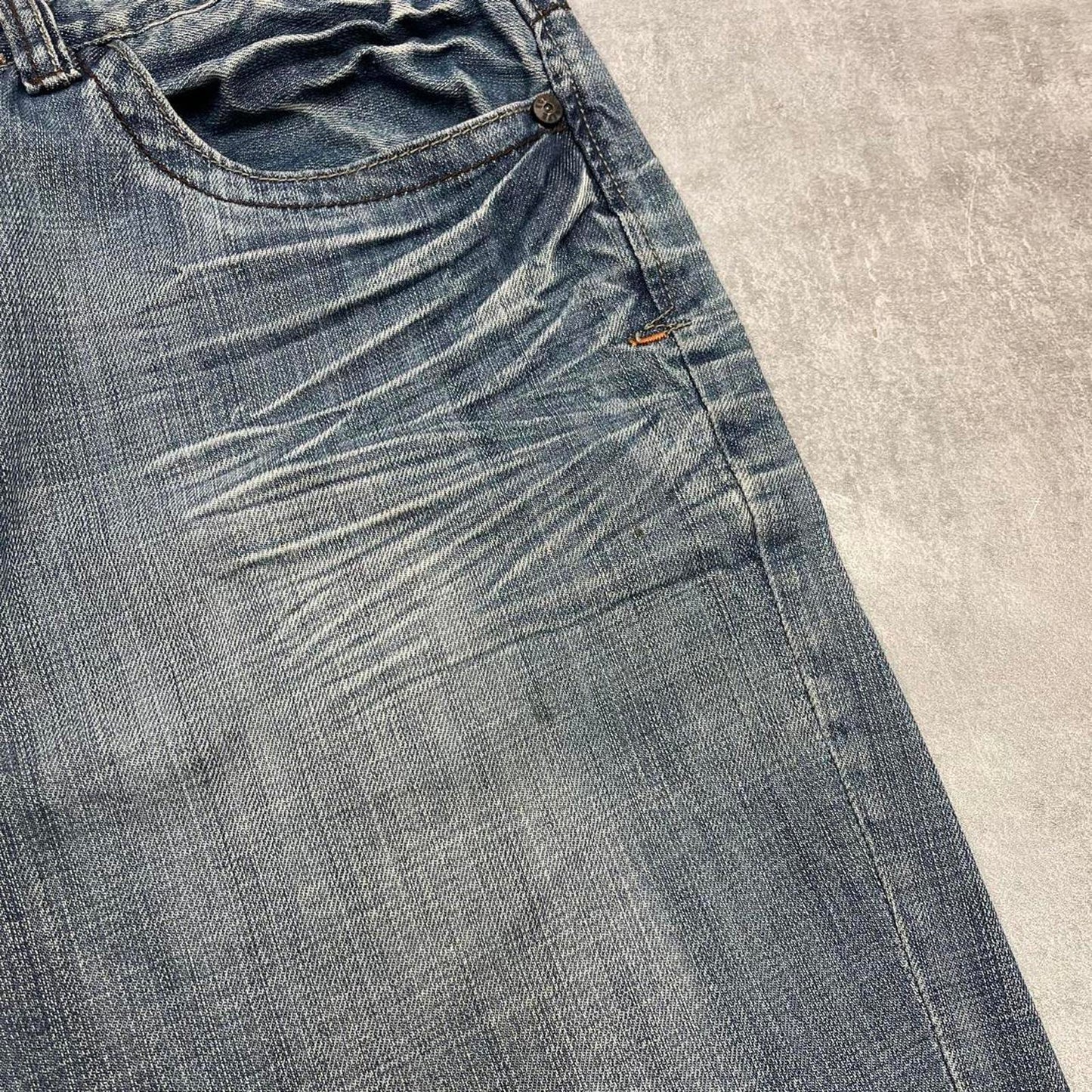 Embroidered Ecko denim shorts W38