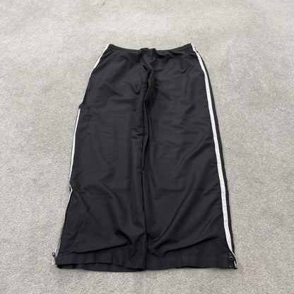 Y2K Champion tracksuit bottoms loose black Loose leg lined 2000s style casual track pants