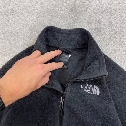 Black North Face technical zip up fleece Small women's TNF y2k style autumn
