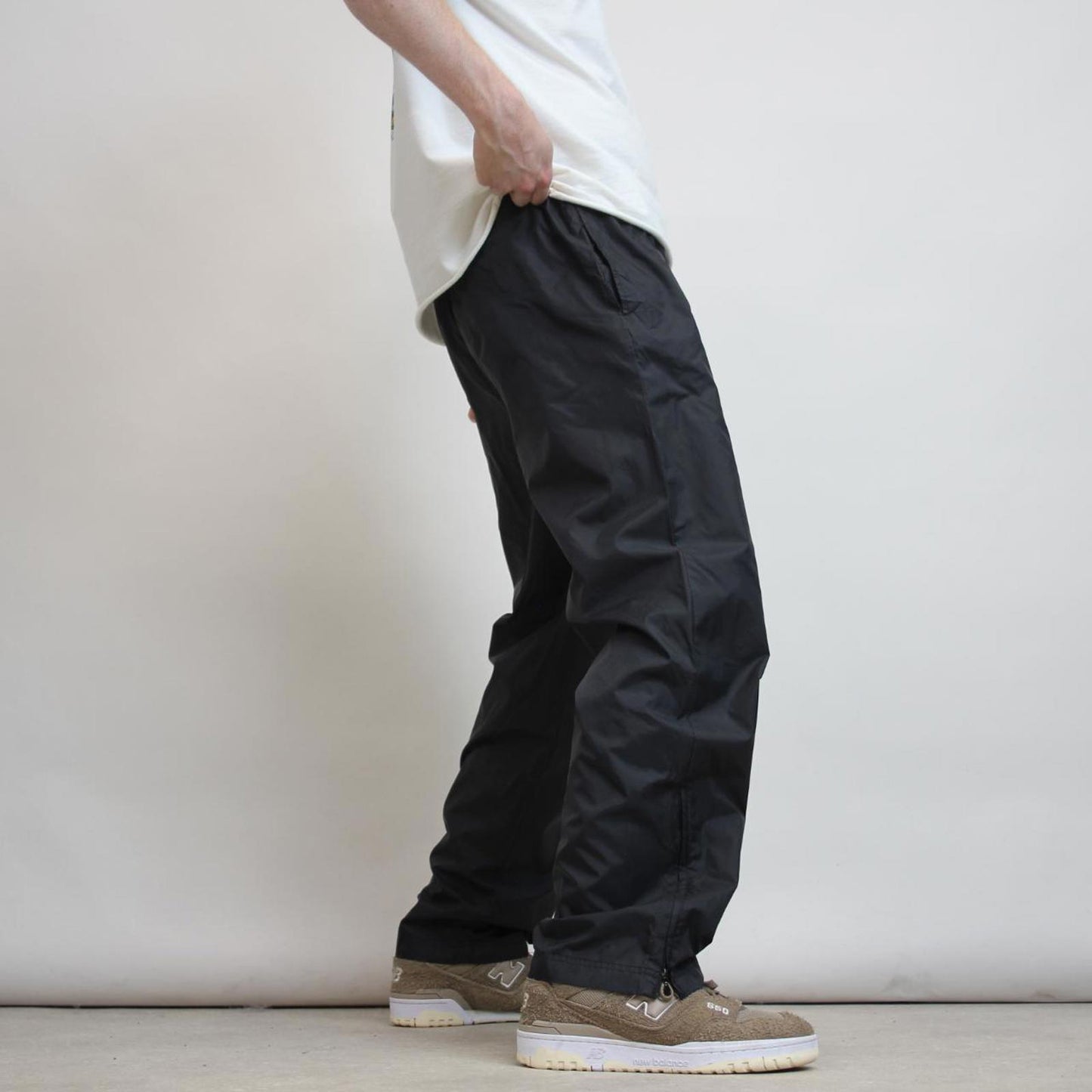 Baggy Adidas Trackies M loose y2k wide leg embroidered logo joggers