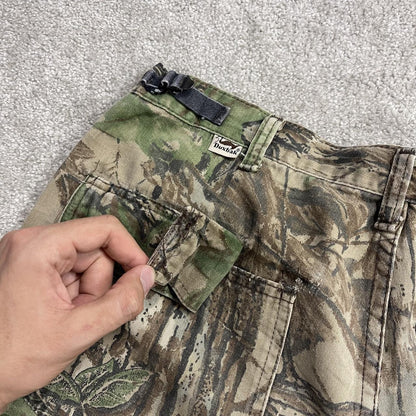Vintage Liberty Duxbak baggy camo cargo pants L khaki Realtree camouflage wide leg trousers