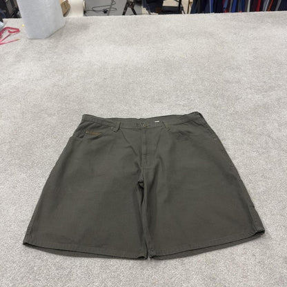 Baggy carpenter shorts canvas cargo green Big Smith skater style surf jorts