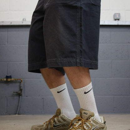 Baggy carpenter shorts long y2k navy Old Navy canvasy skater style jorts