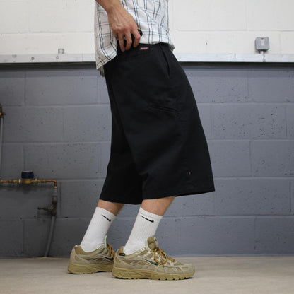 Dickies baggy chino shorts carpenter black Chino style skater shorts long wide leg festival