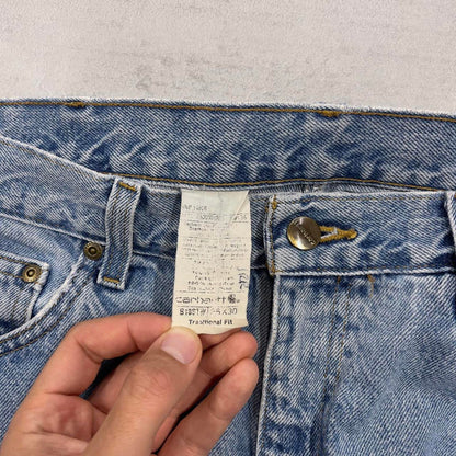 Vintage blue Carhartt jeans W36L30 loose denim 90s style skater jeans