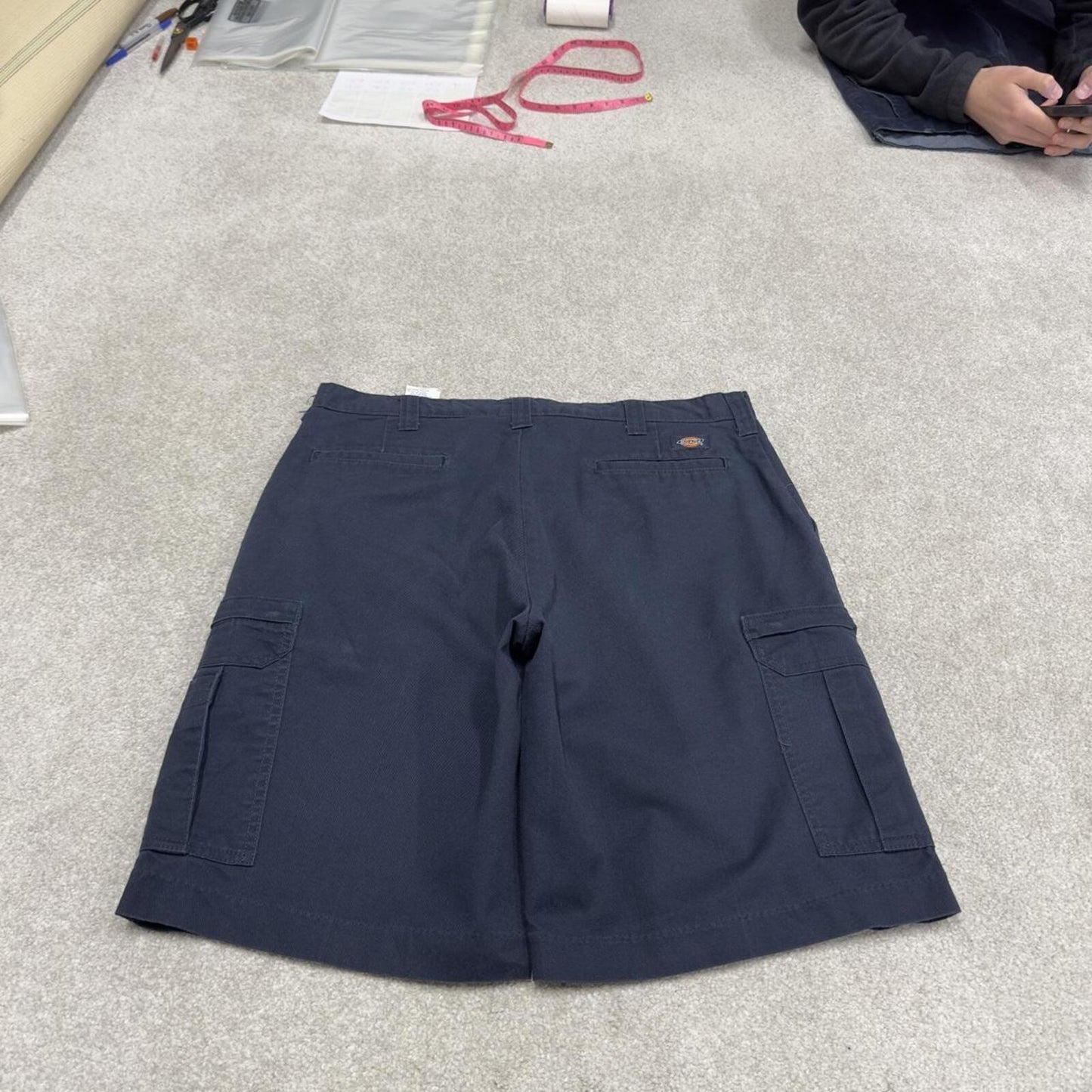 Y2k baggy Dickies cargo shorts W36 skater style navy