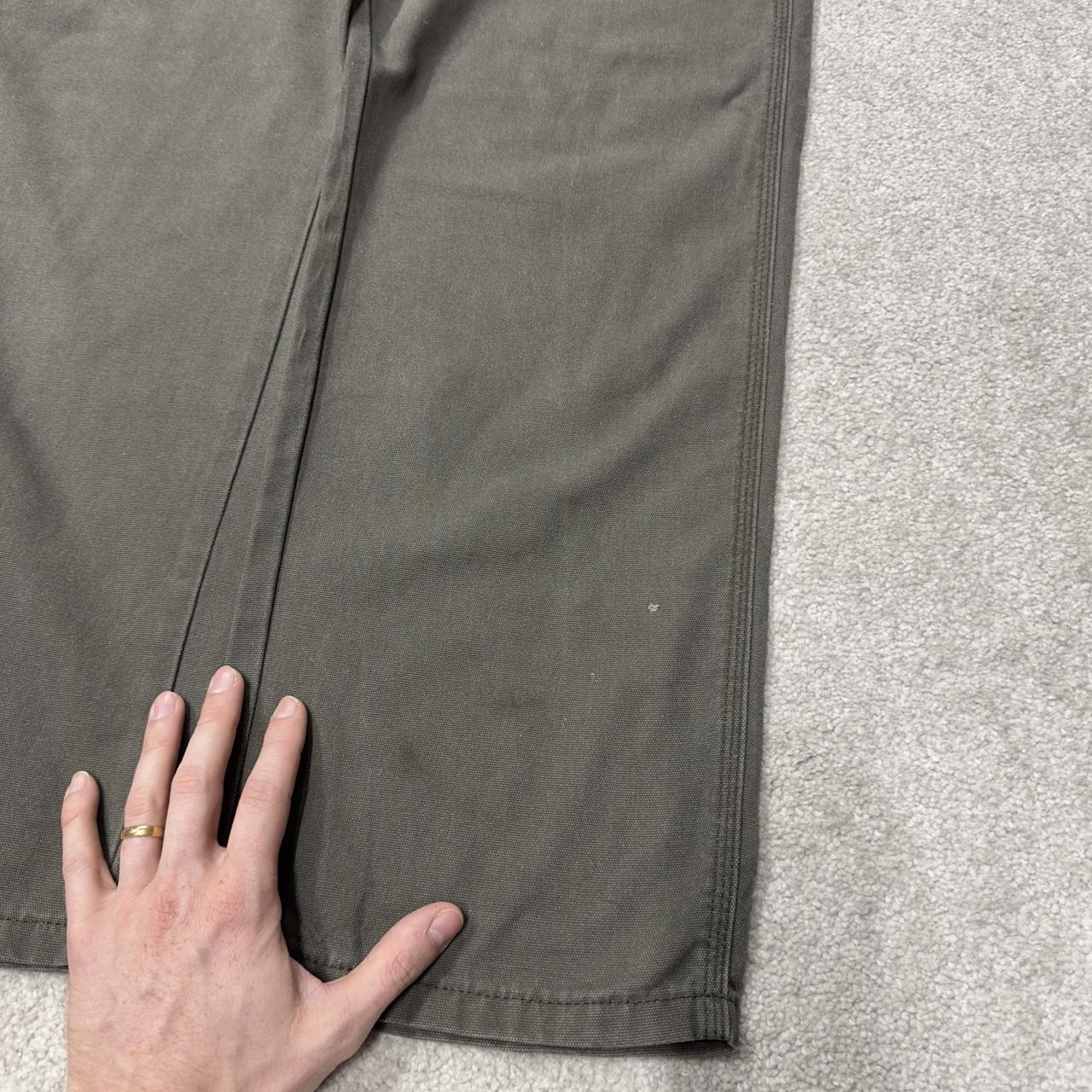 Wrangler carpenter jeans y2k green W34L30 Loose straight leg skater style workwear utility pants