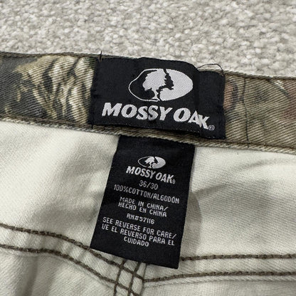 Vintage mossy oak realtree style camo pants khaki Loose straight leg tree camouflage trousers
