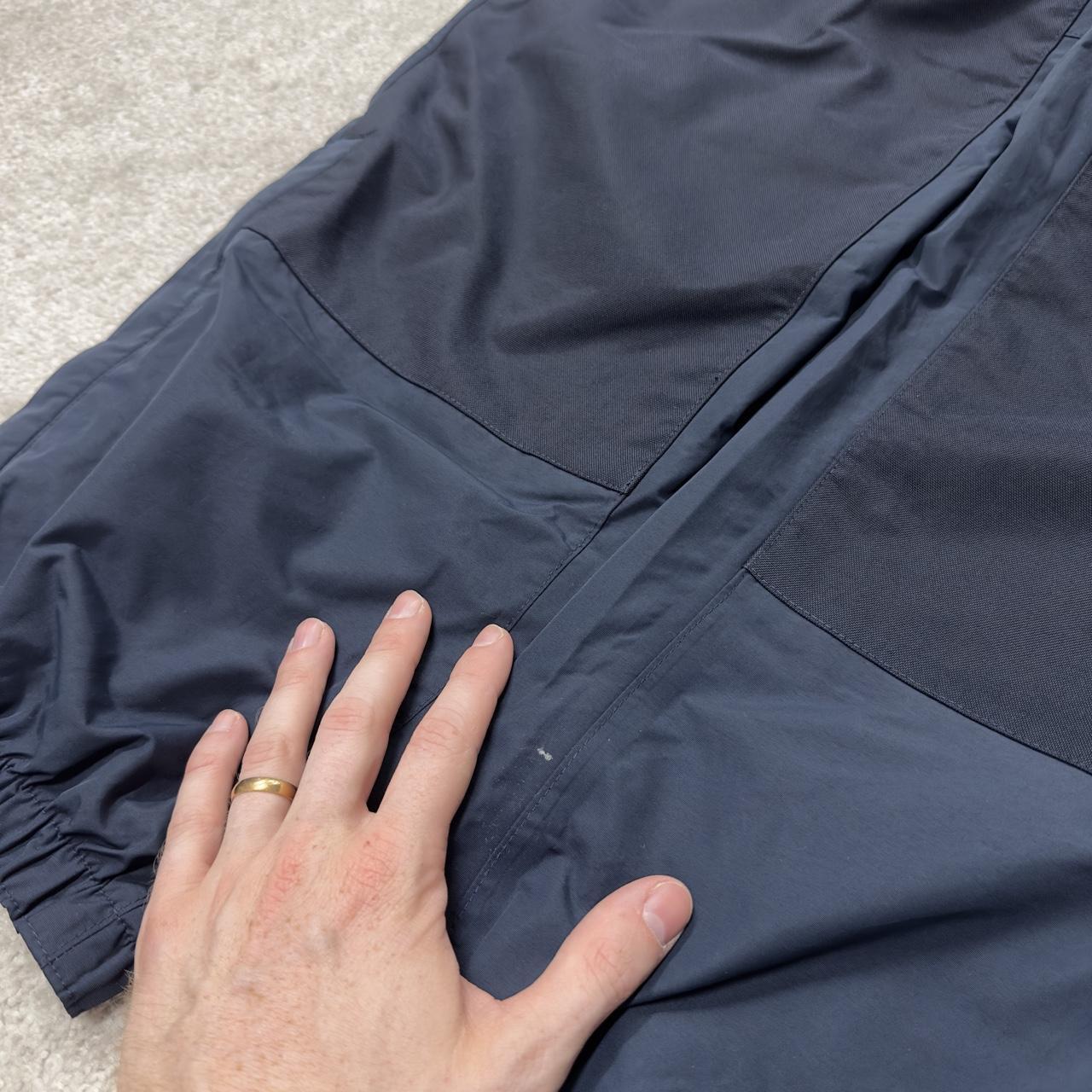 Nautica windbreaker tracksuit trousers y2k M navy Americas cup 2003 fleece lined track pants