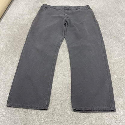 Vintage baggy Dickies carpenter jeans W42L32 grey 90s skater style workwear cargo pants
