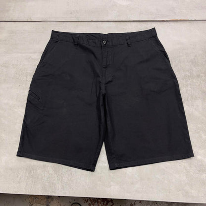 Baggy black Dickies carpenter shorts W36