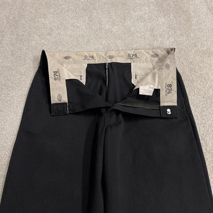 Dickies 874 pants faded black original fit W36L32 Twill chino style skate work trousers