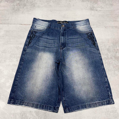 Baggy Brooklyn Xpress Jorts W38 long baggy denim 90s style skater shorts