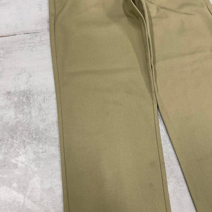 Khaki Dickies Pants W32L30 loose twill chino 90s style skater pants