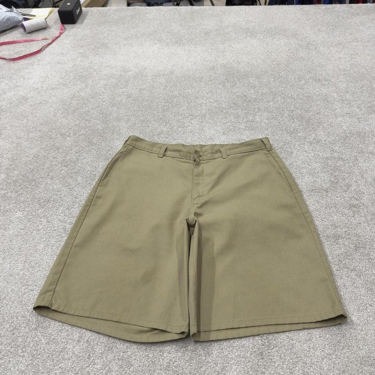 Dickies chino shorts loose leg khaki Twill chino skater style shorts wide leg