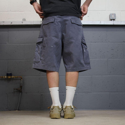 Carhartt baggy cargo shorts canvas blue Canvas relaxed fit skate style shorts
