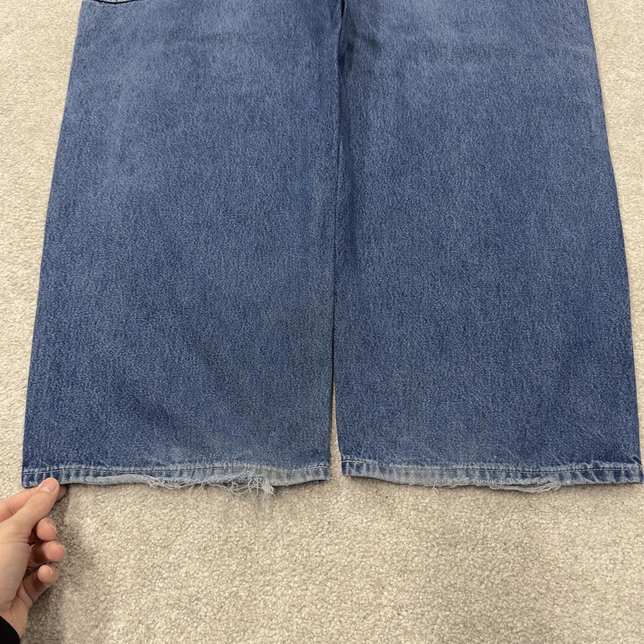Vintage baggy Carhartt carpenter jeans y2k blue denim Loose leg 100% cotton skater style workwear