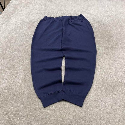 Y2k embroidered FILA sweatpants navy Loose joggers embroidered logo gym sweats