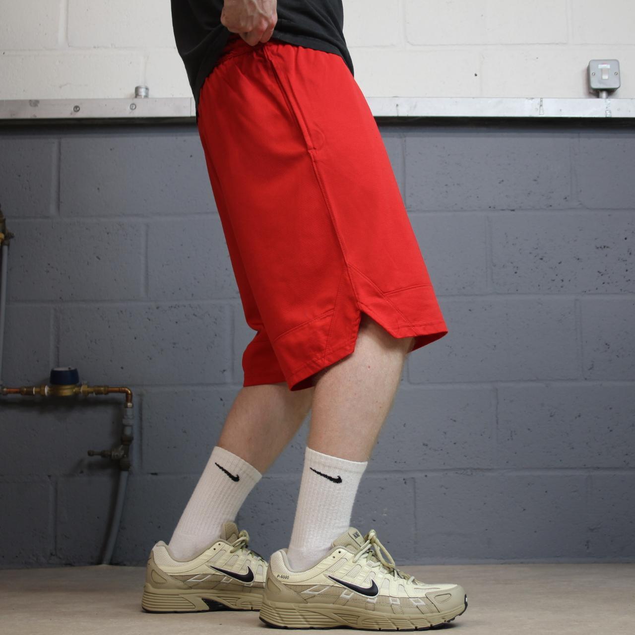 Nike sports shorts y2k Dri-Fit red Loose comfy floaty summer gym shorts