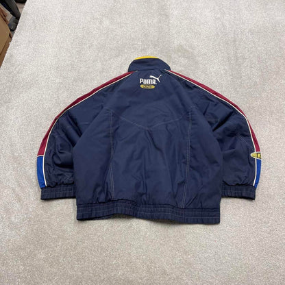 Vintage Puma King technical jacket L men's y2k 00s style bomber embroidered detail