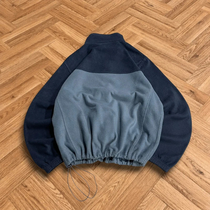 Columbia y2k technical fleece blue men’s XL full zip up autumn adjustable waist