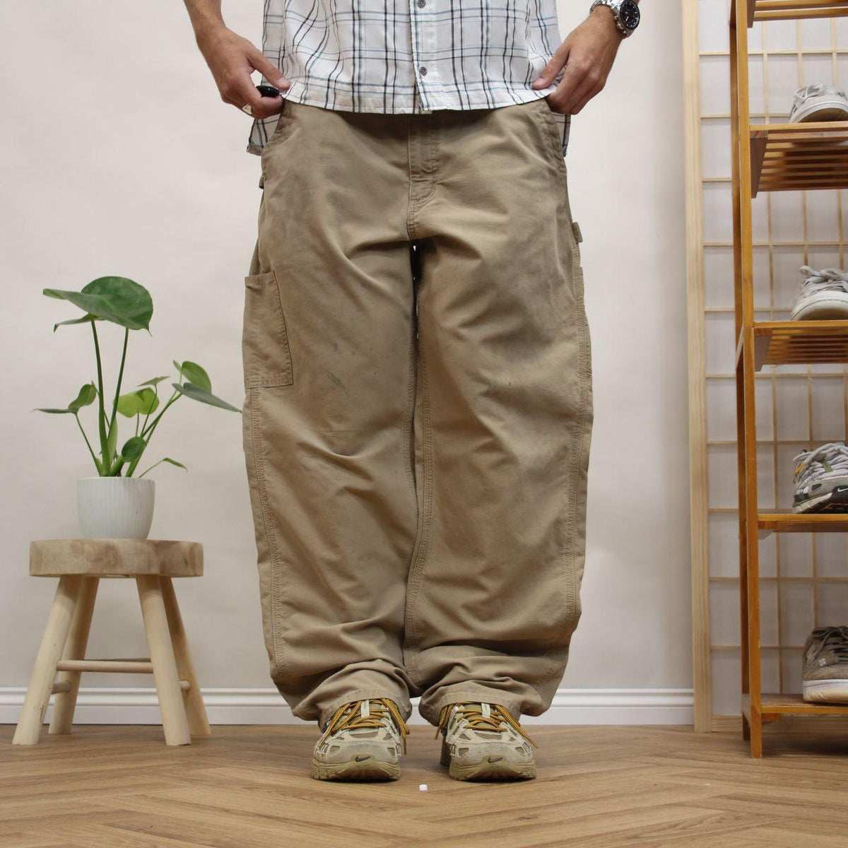 Baggy Carhartt carpenter pants wide leg y2k Loose dungaree fit utility skate cargo trousers