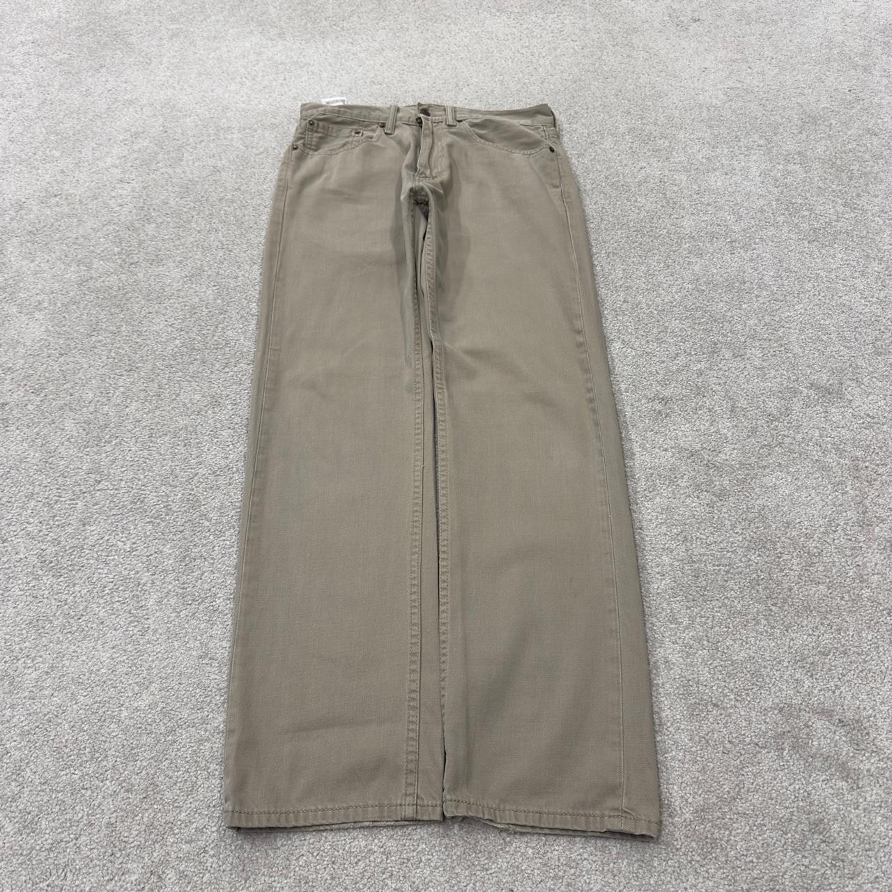 Levi’s 505 jeans Y2K beige Levi’s straight leg 2000s style pants red tab logo
