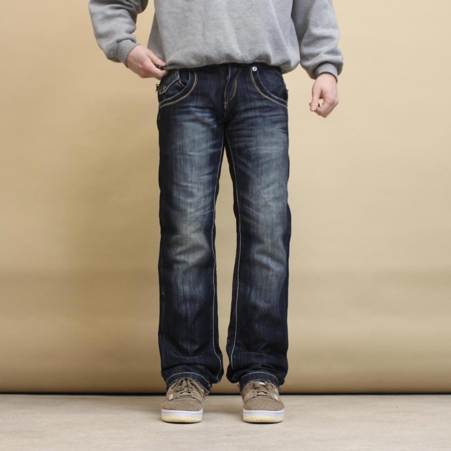 Kolapso jeans W30L34 straight y2k hip hop style denim jeans