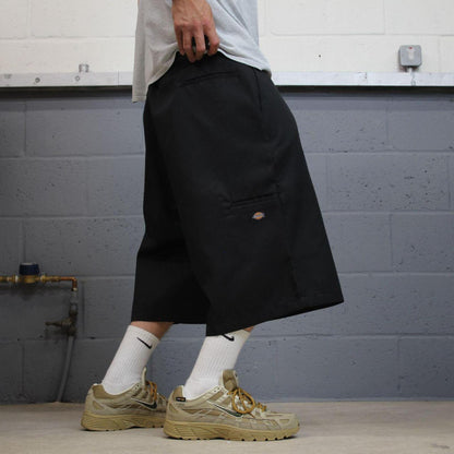 Dickies extra baggy chino shorts carpenter black Chino style skater shorts long wide leg festival