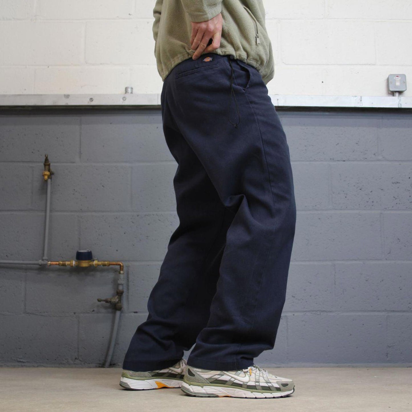 Y2K Dickies 874 work pants faded navy Loose flex chino style skate trousers