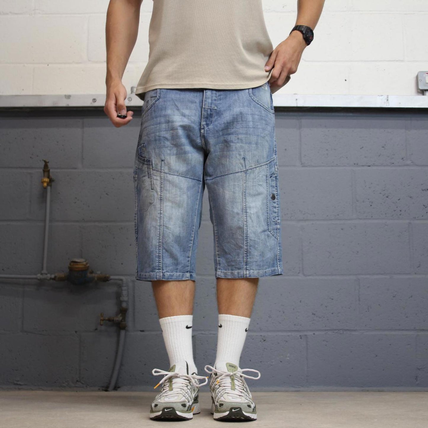 Mens baggy Projek Raw jorts W38