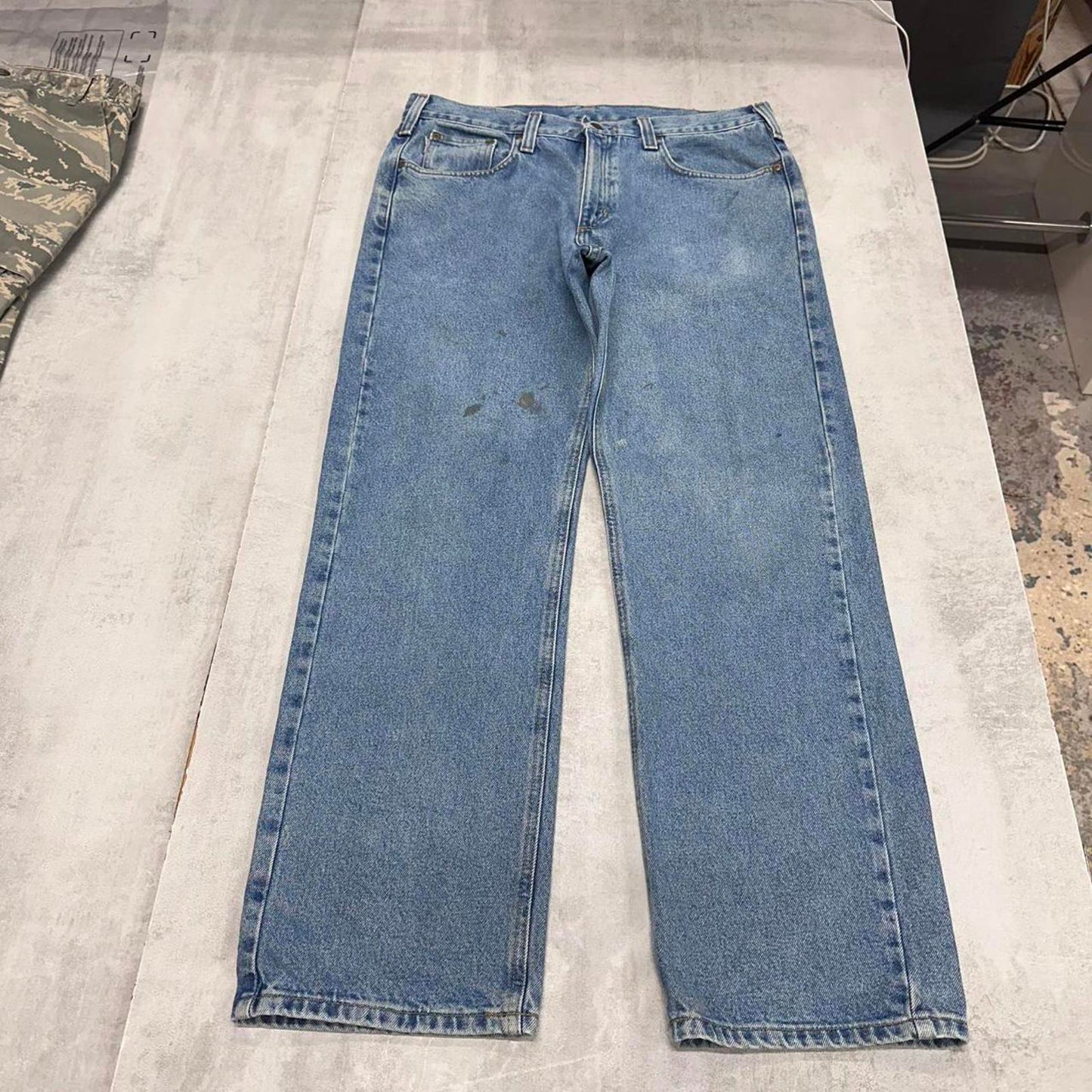Vintage blue Carhartt jeans W36L32 loose 90s style denim skater pants