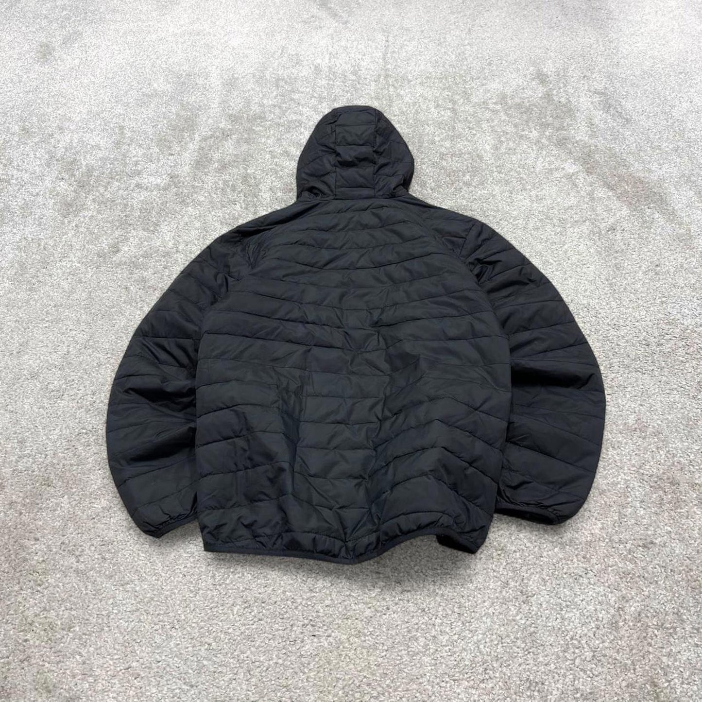 00s Quiksilver technical padded jacket M men's black y2k style hooded winter coat