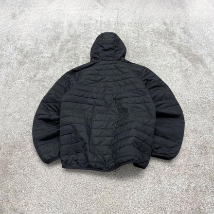 00s Quiksilver technical padded jacket M men's black y2k style hooded winter coat